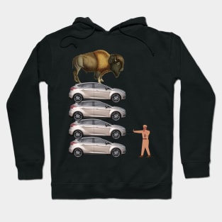 Car Climber 2 | Animal on Car | Funny Animal | Car Lover Hoodie